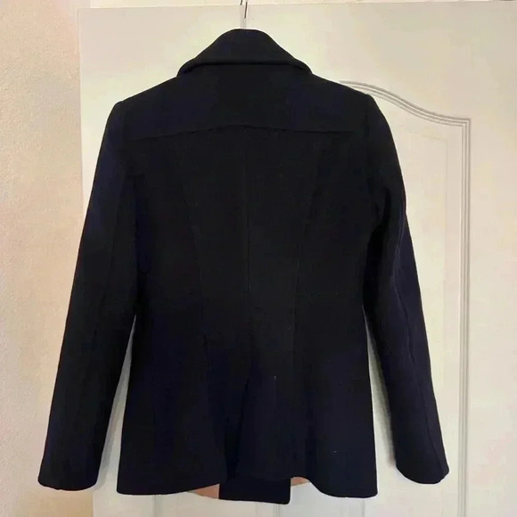 ZARA Double Breasted Wool Blend Coat Size Medium - Picture 5 of 5